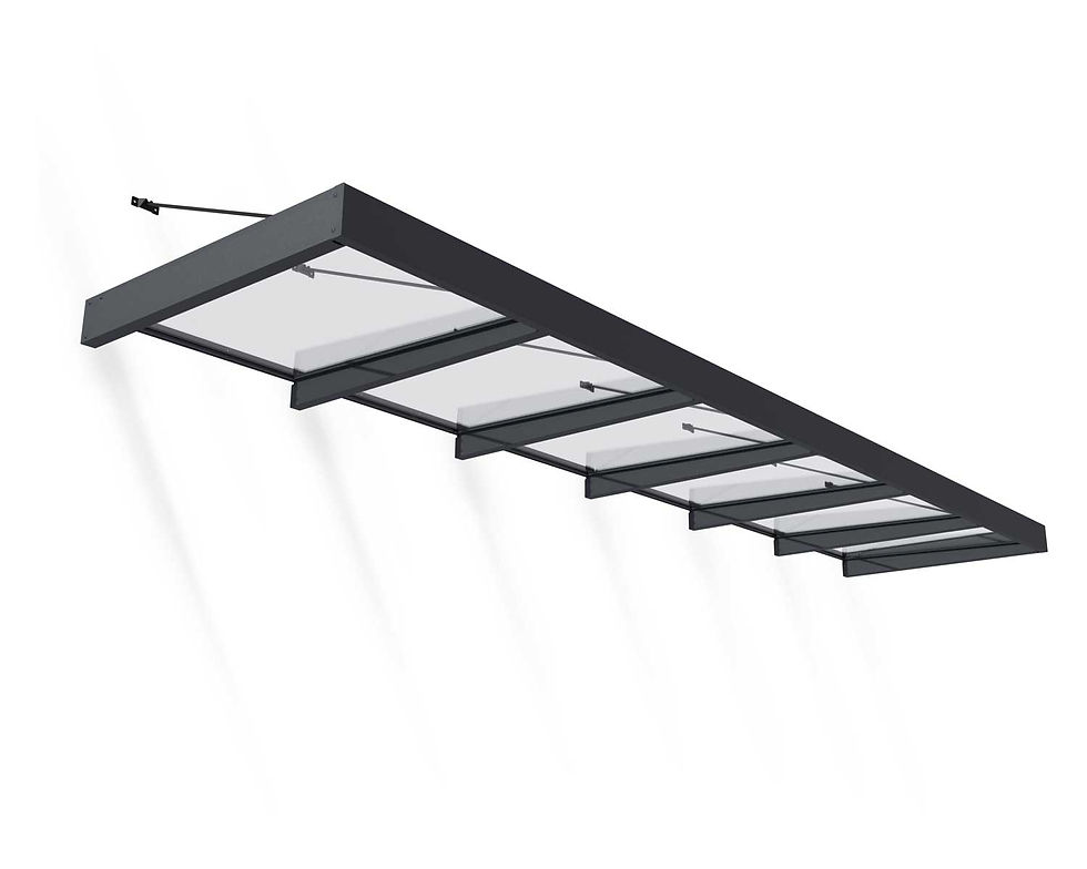 תמונה ממוזערת: גגון SOPHIA XL אפור שקוף 1.4x5.7