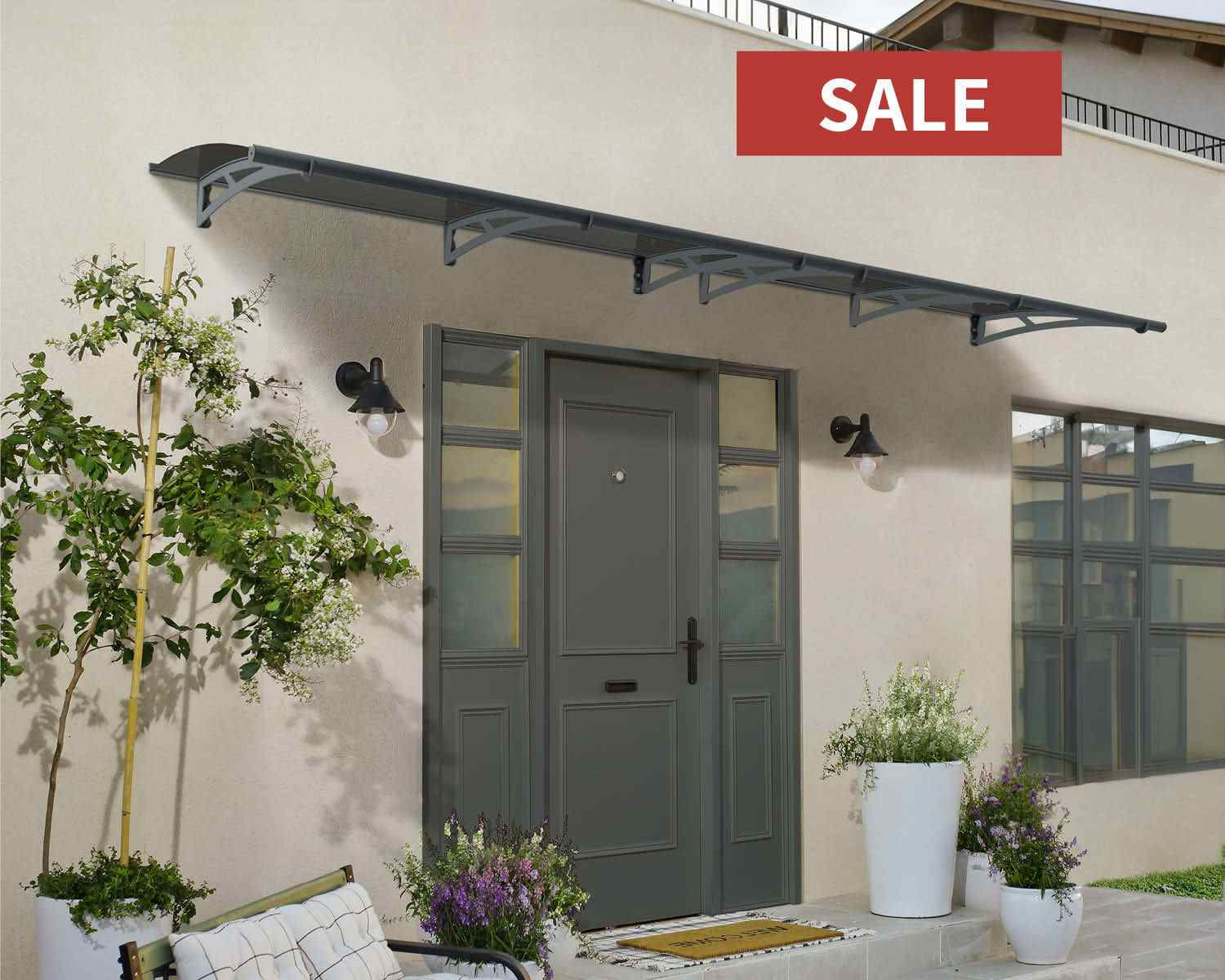 גגון AQUILA אפור כהה 0.9x4.1