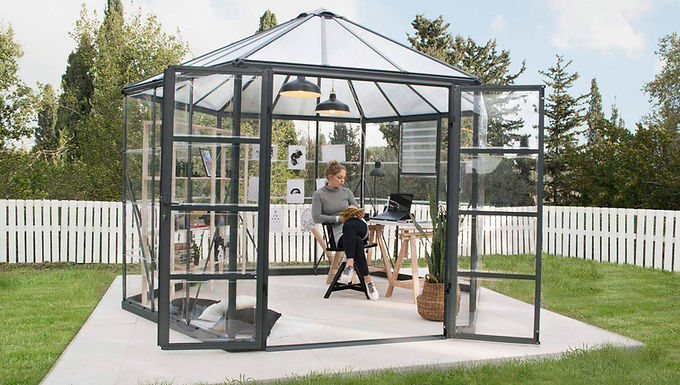 חממה ביתית 3.2x3.6 OASIS בצבע אפור