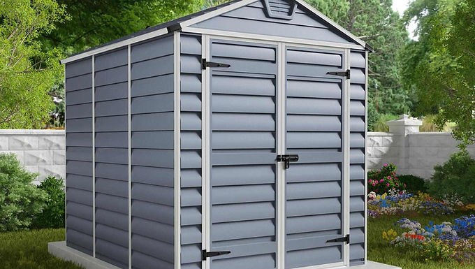 מחסן גינה SKYLIGHT אפור 1.9x2.3