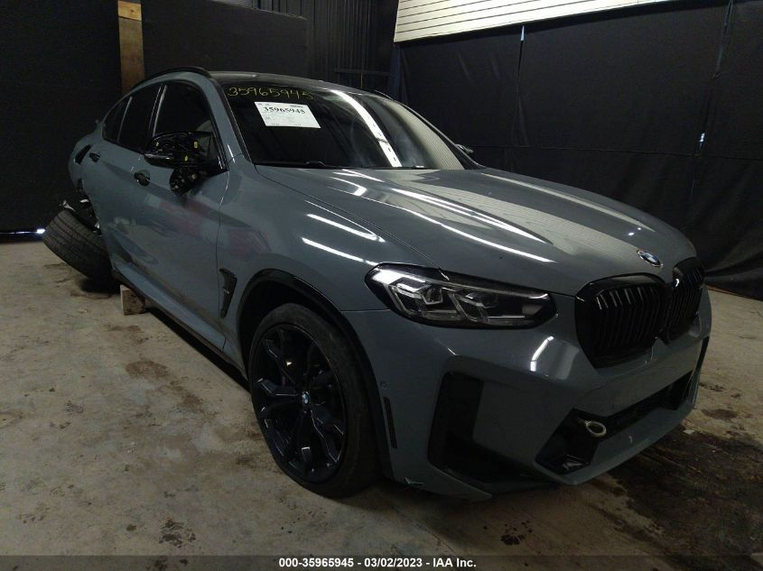 Thumbnail: BMW X4 M 2022 Gray VIN: 5YM23EC06N9K12548
