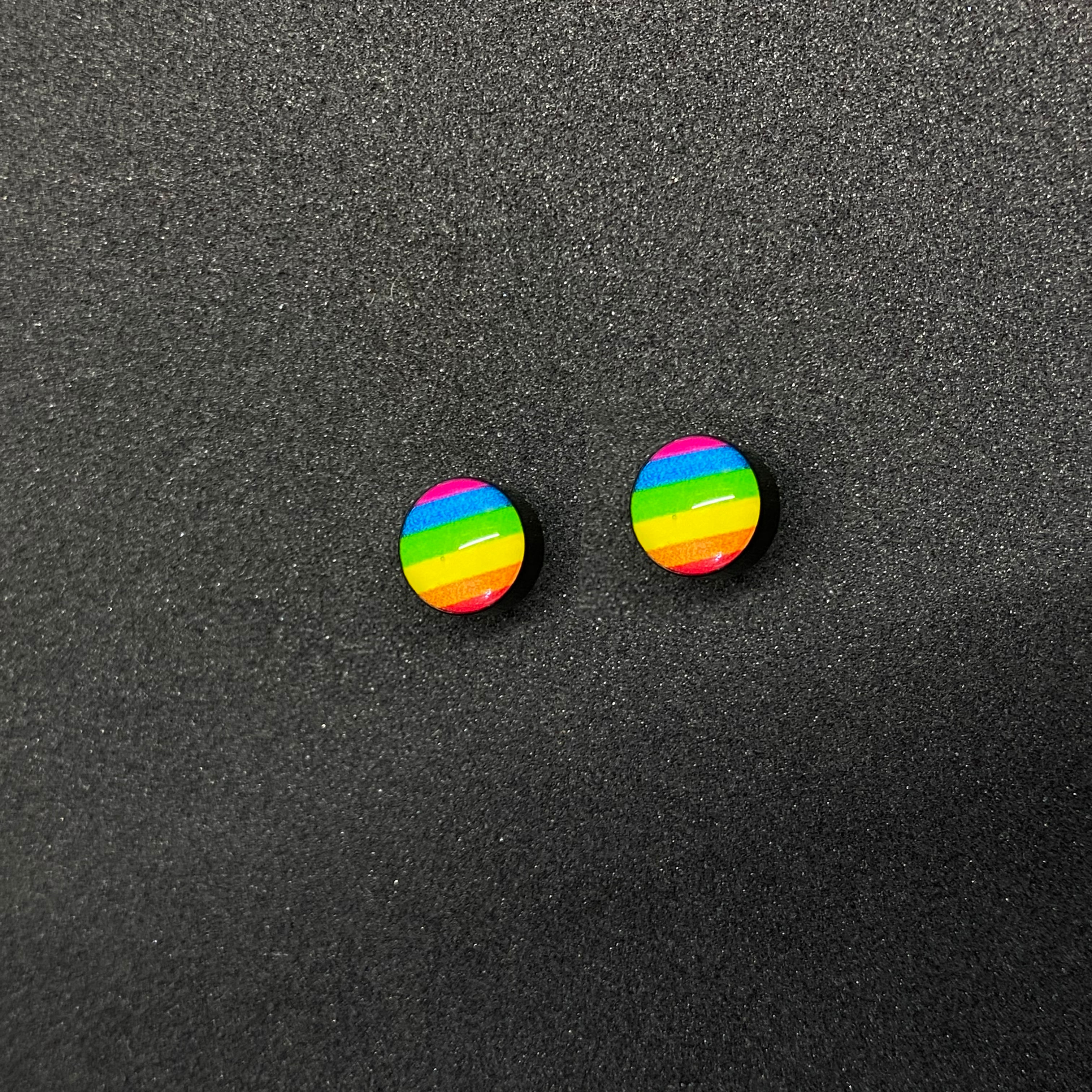 Rainbow Pride Stud Earrings (a pair)