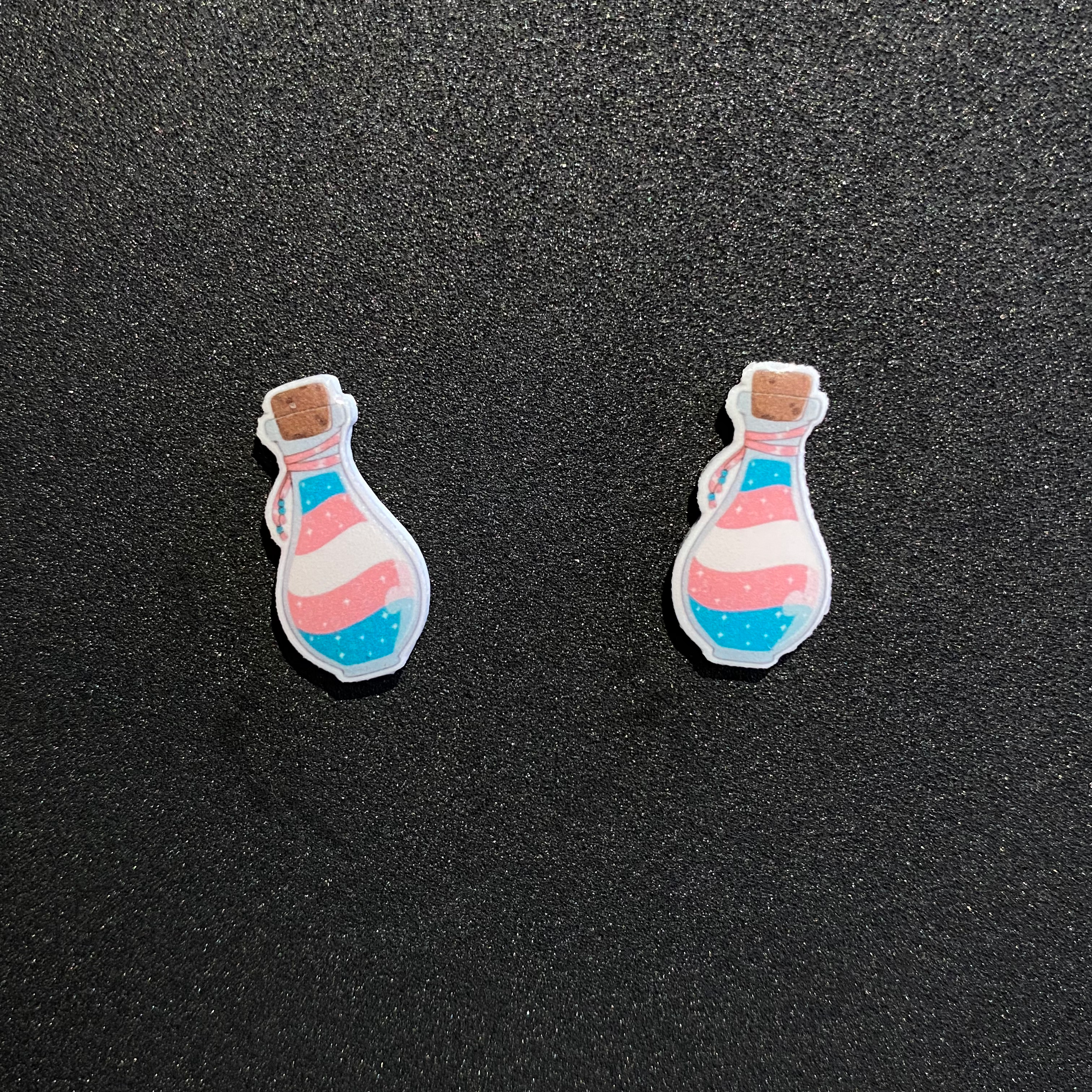 Transgender Pride Potion Earrings
