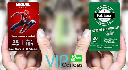 cartão convite de aniversario em