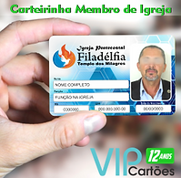 carteirinha de membro de igreja