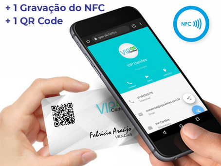 Cartão de Visita NFC com logo e informações!
