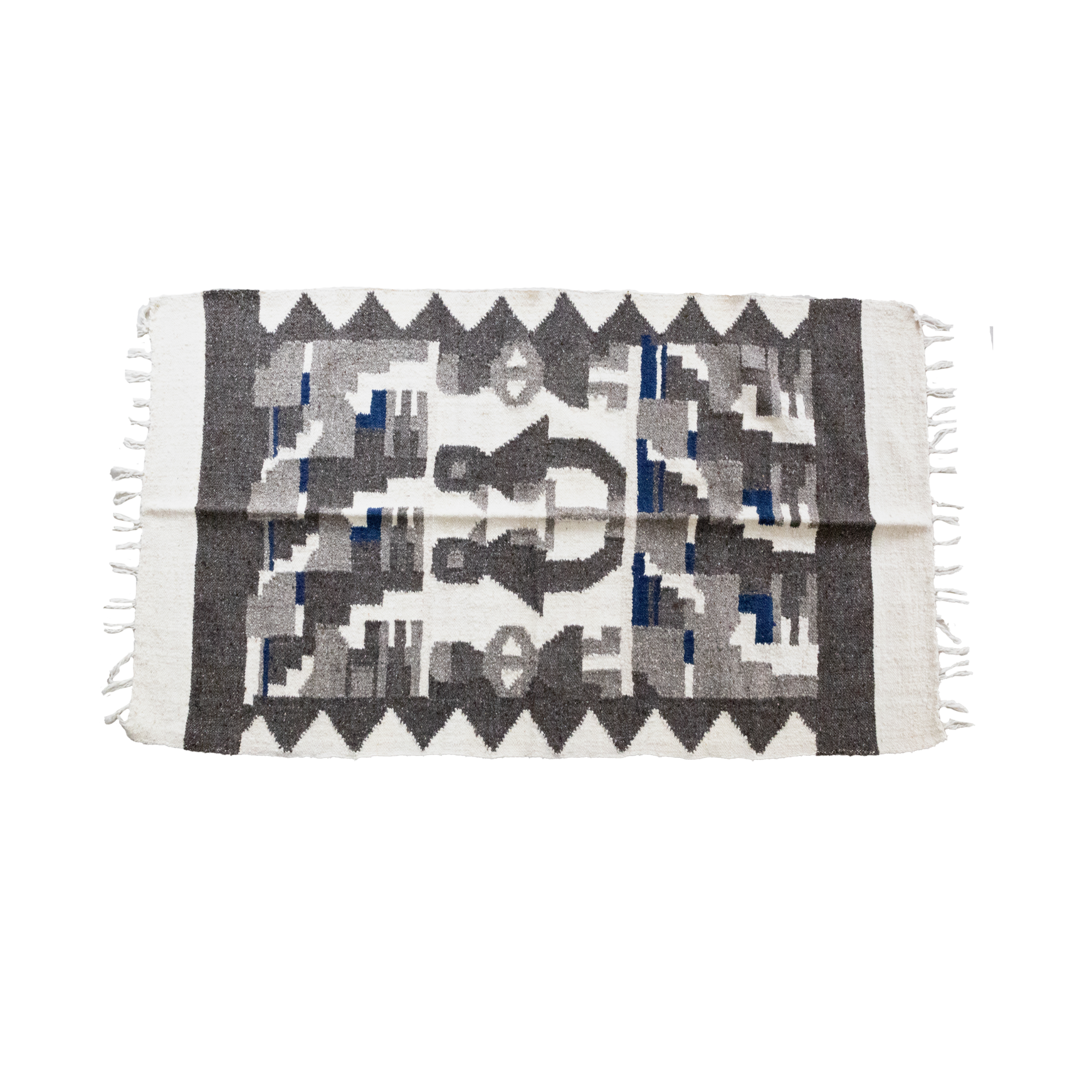 Organic Grey Wool Rug - Boho Home