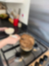 Dylan's rhubarb crumble.jpeg