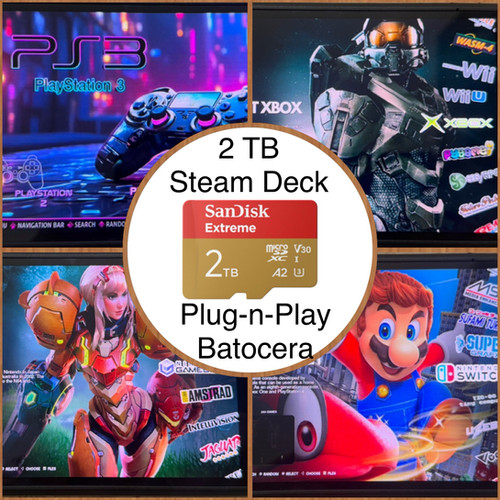 2 TB Steam Deck SD card OLED or LCD - v.41 Batocera PS3/2