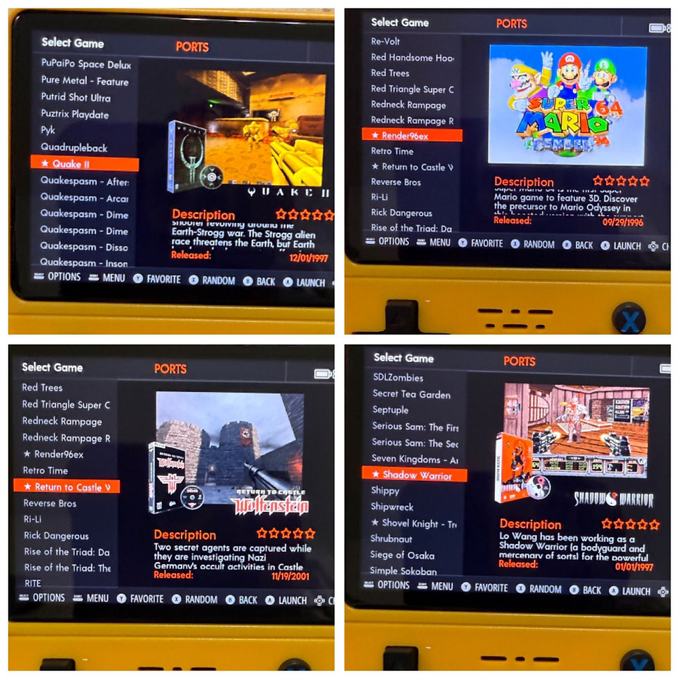 Thumbnail: "R36S" (yellow) with 512 GB ArkOS micro SD Card + 32 GB TF1 card, 22,000+ games!