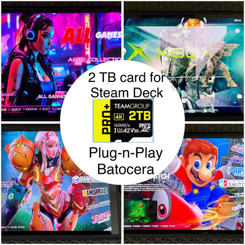 2 TB Steam Deck SD card OLED/LCD - v.42 Batocera PS3/2, Gamecube