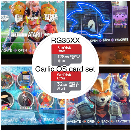 anbernic rg35xx GarlicOS 128GB SDカード付き 128GB TF Card for ANBERNIC 