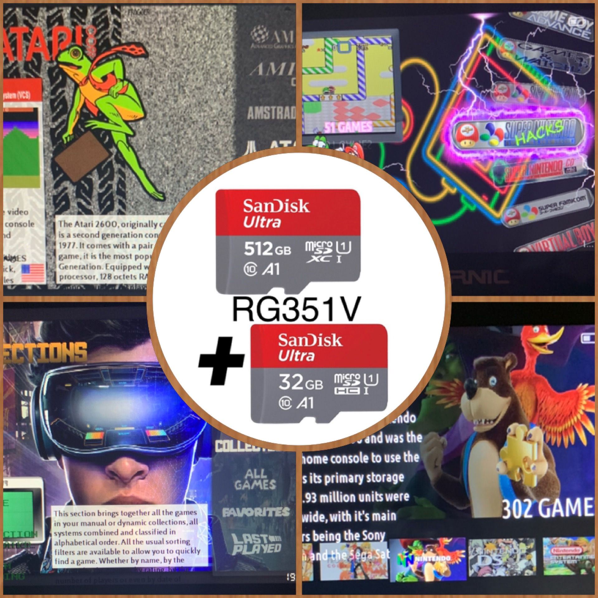 512 GB "RG351V” ArkOS 2.0 micro SD Card - 38,000+ Games! + 32 GB TF1 card