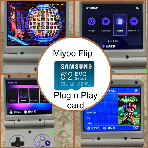 512 GB Miyoo Flip (with sticks version) mSD Card - Updated, plug n