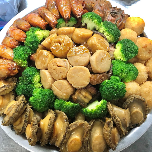 Arranged Food and Objects