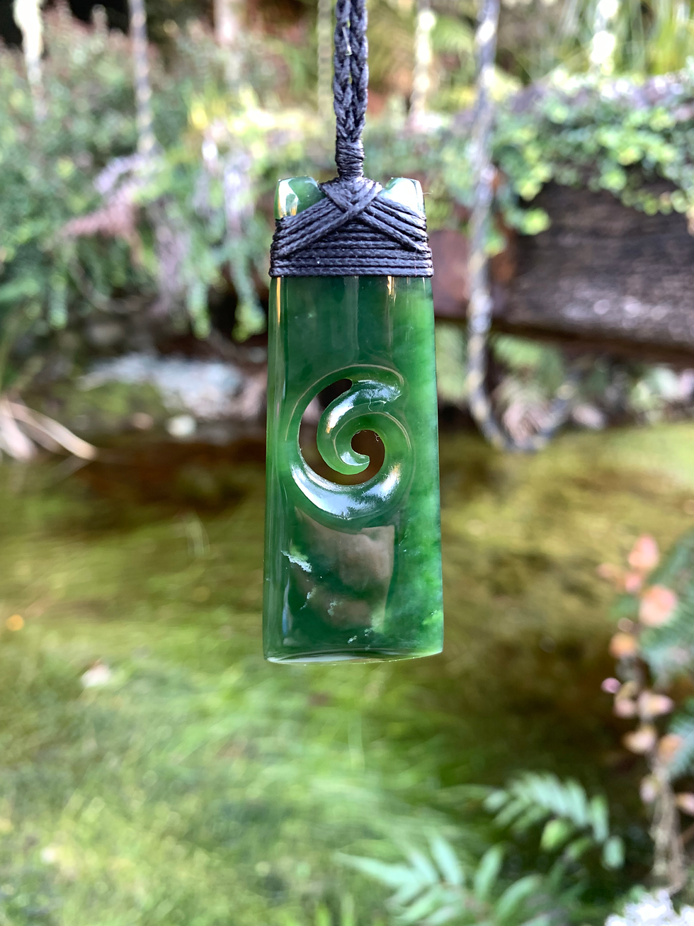 Thumbnail: Pounamu Toki with Koru 