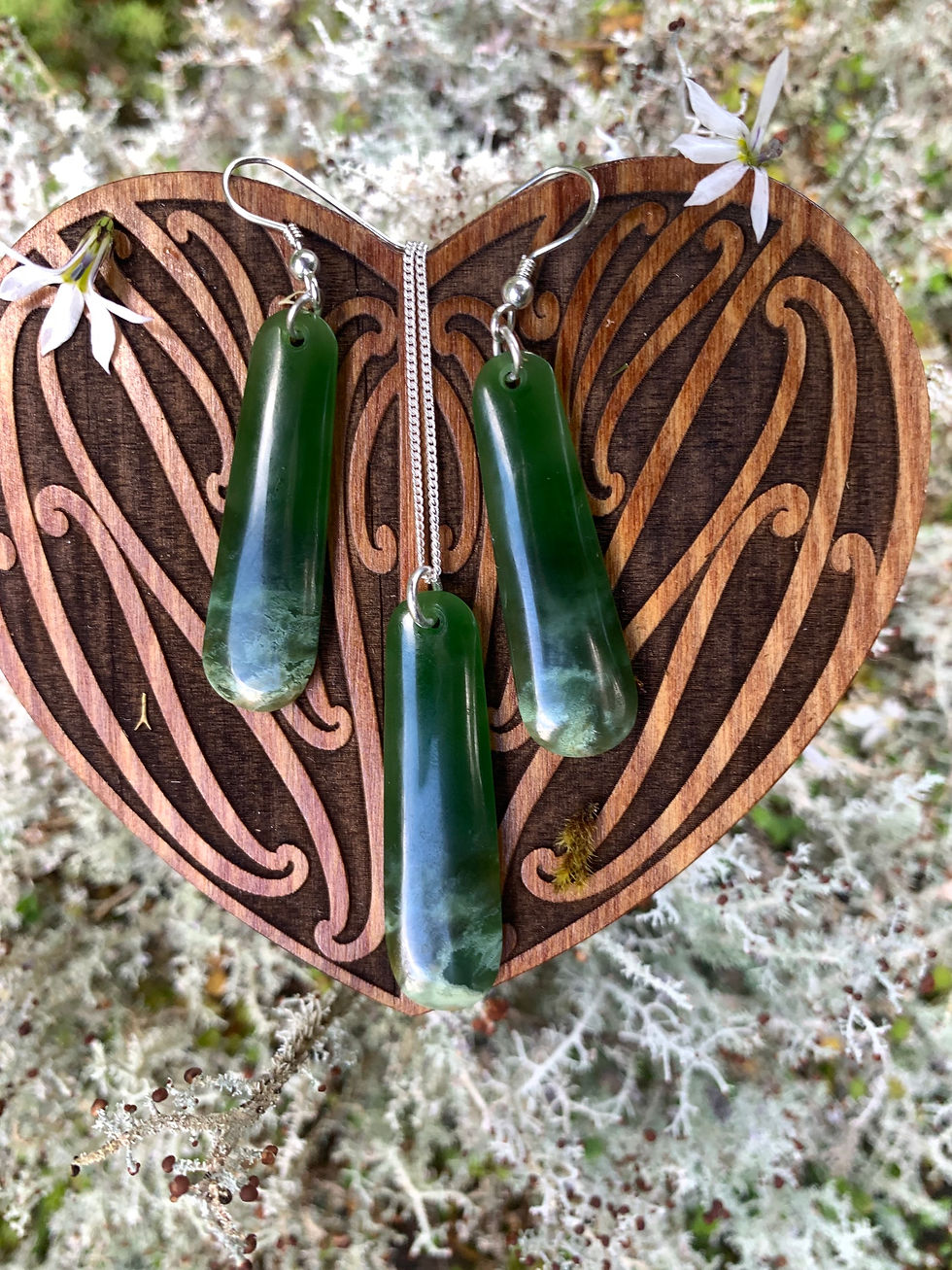 Thumbnail: Roimata Pendant and Earring Set