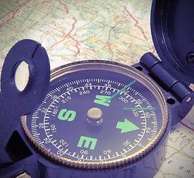 Compass sur la carte