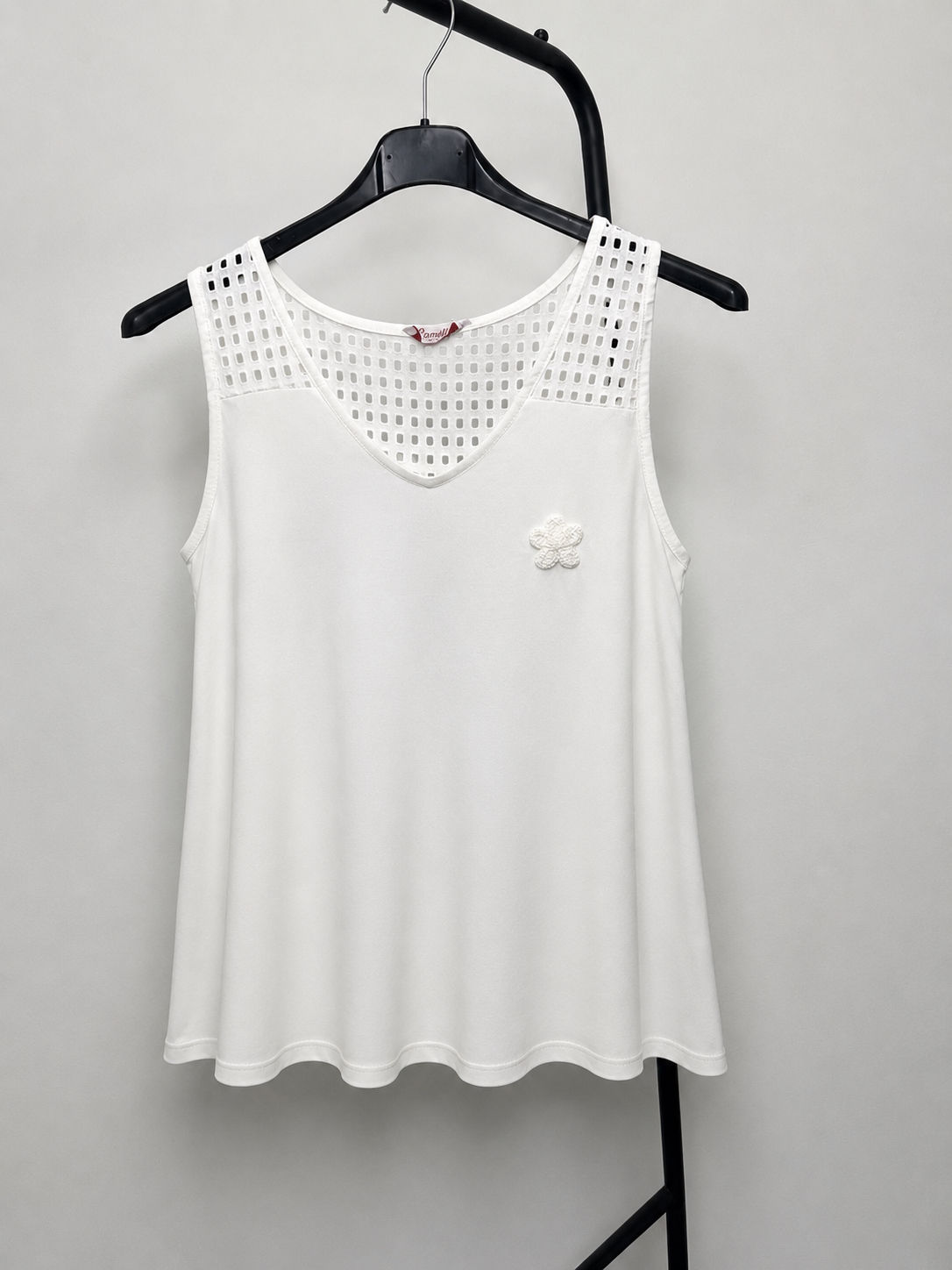 A Line Linen Blend Sleeveless Top