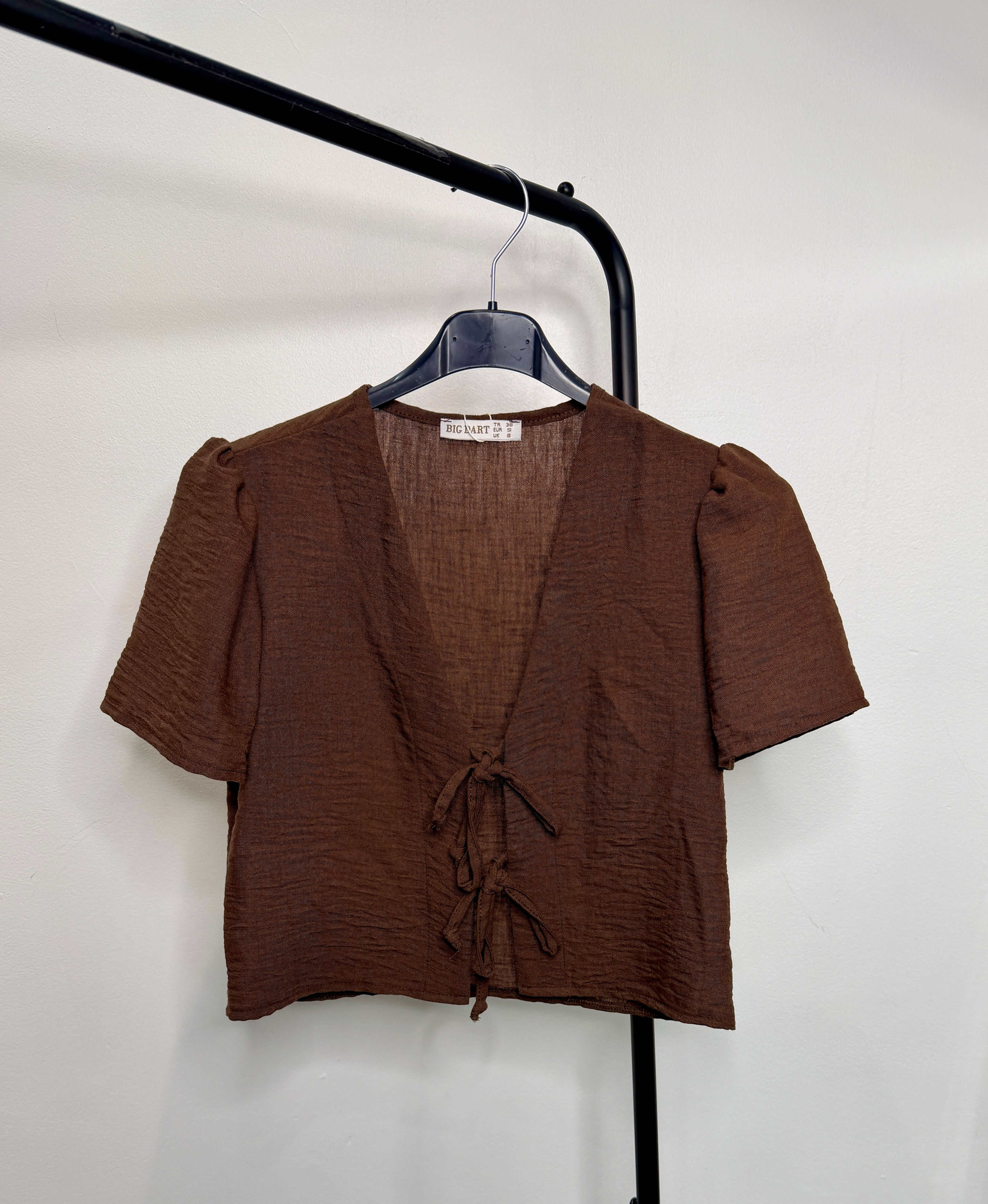 Tie Front Crop Top