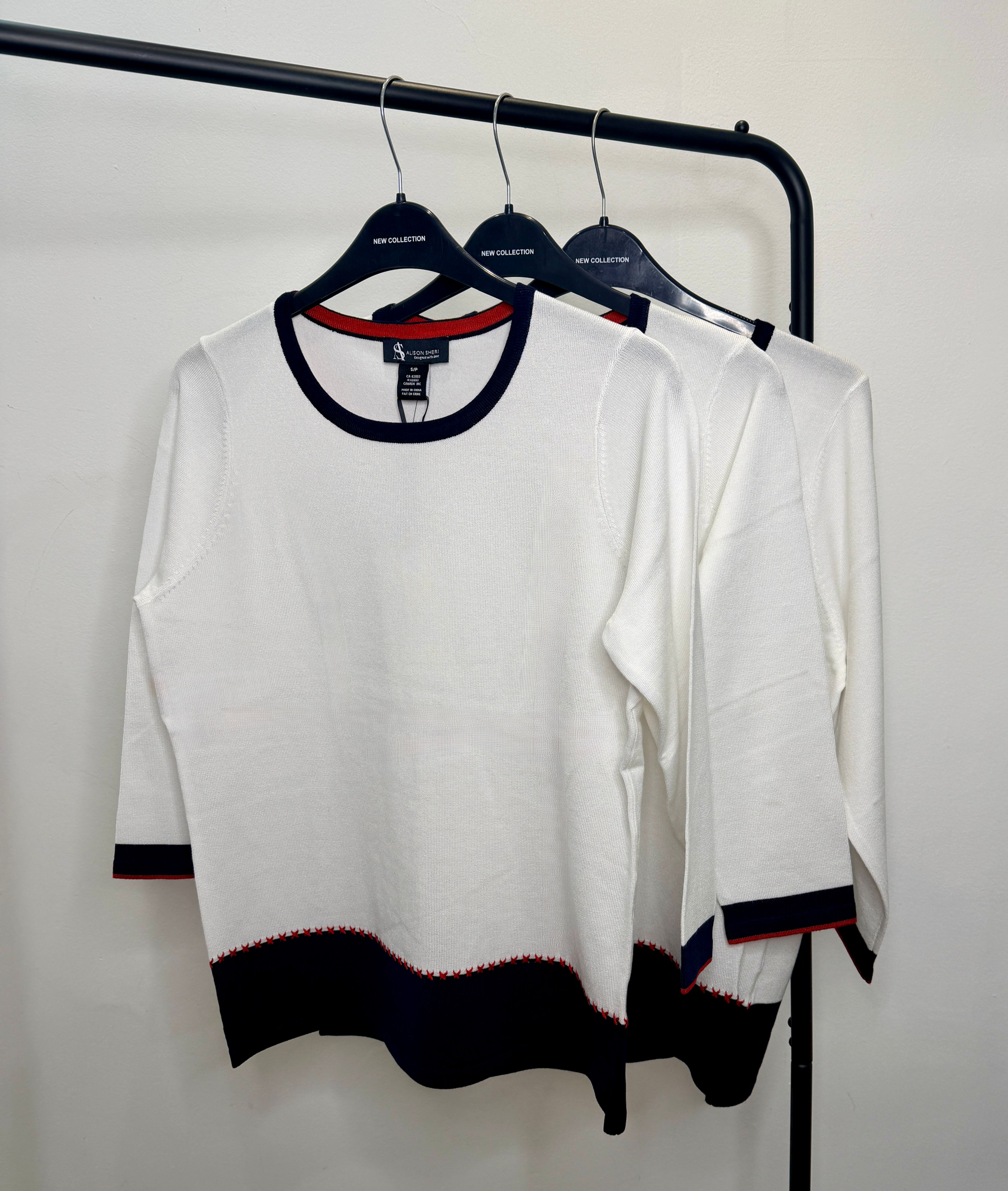 Alison Sheri Cross Stitch Border Top