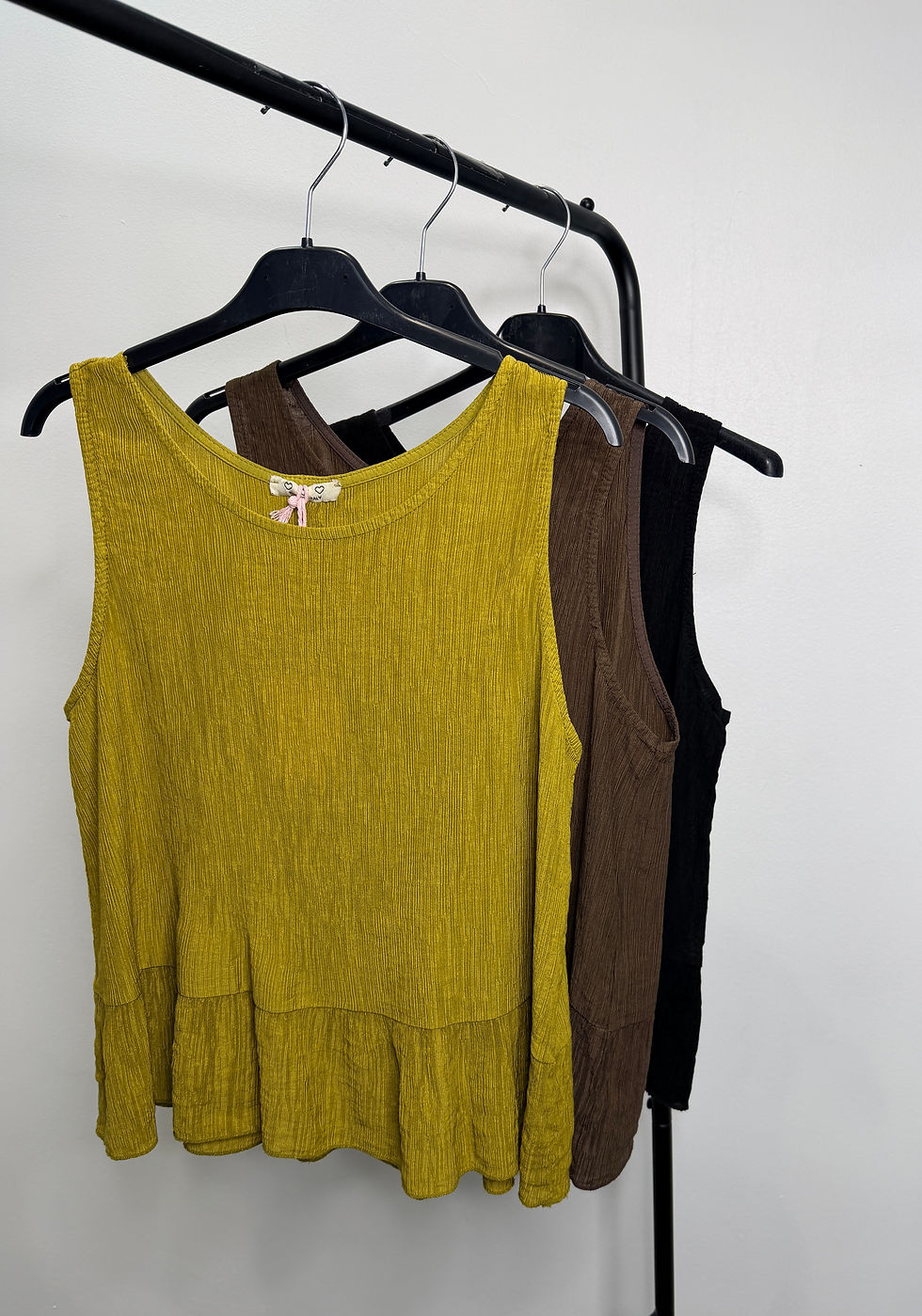 Thumbnail: Crepe Sleeveless Button BackTop