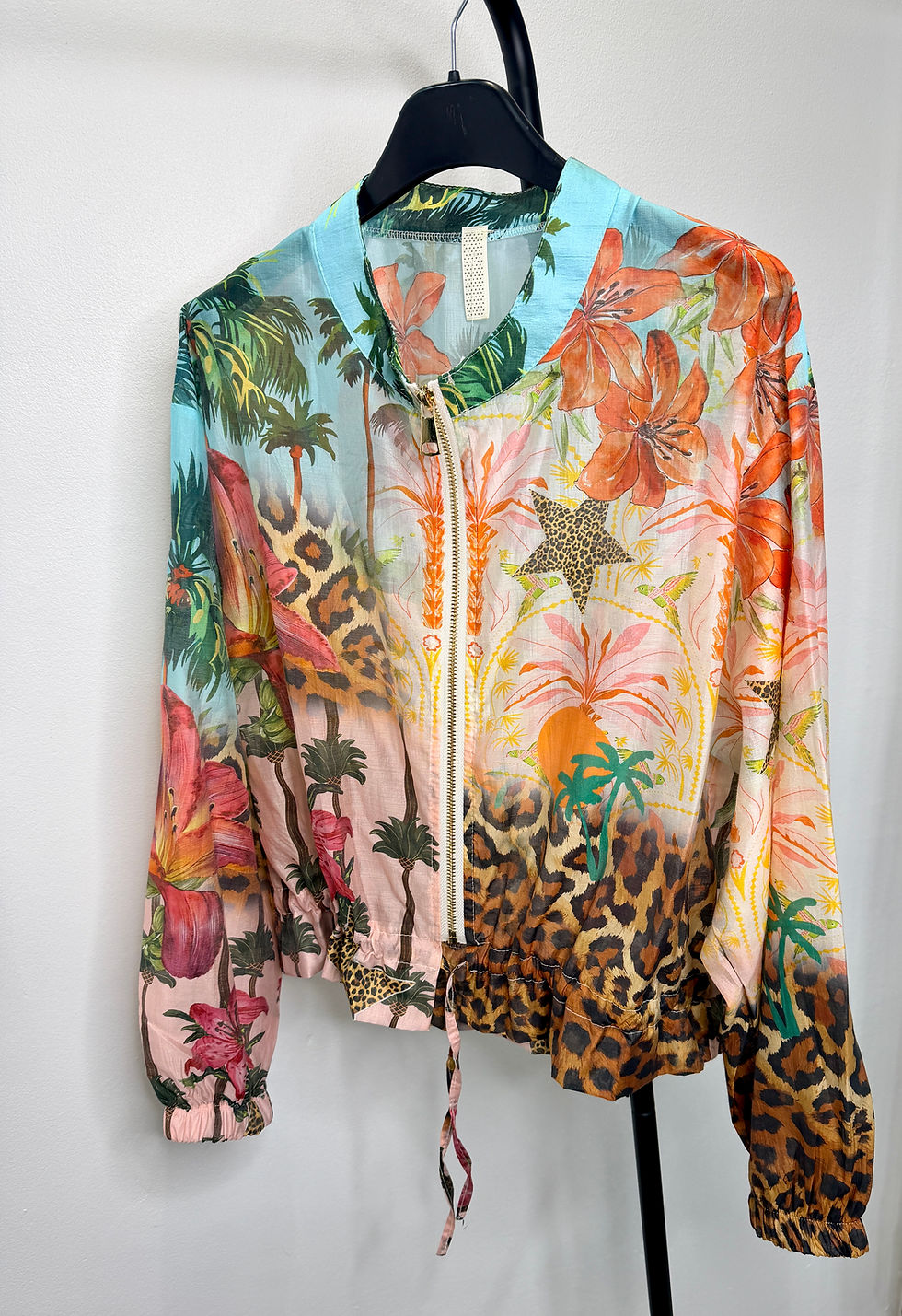 Thumbnail: Tropical Print Bomber Jacket