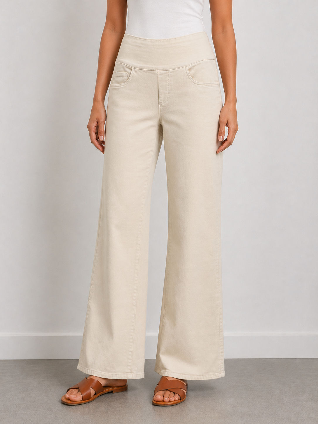 High Elasticated Waist Jeans