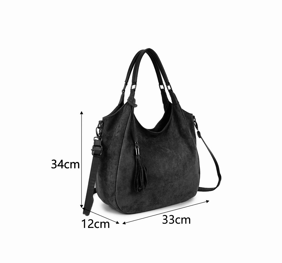 Thumbnail: Faux Suede Shoulder Bag 