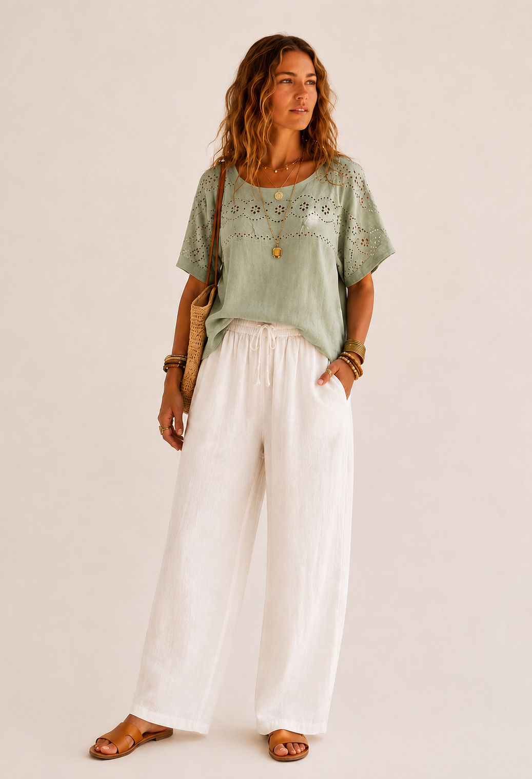 Broderie Anglaise Cotton Top