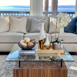 whidbey island waterfront view living room