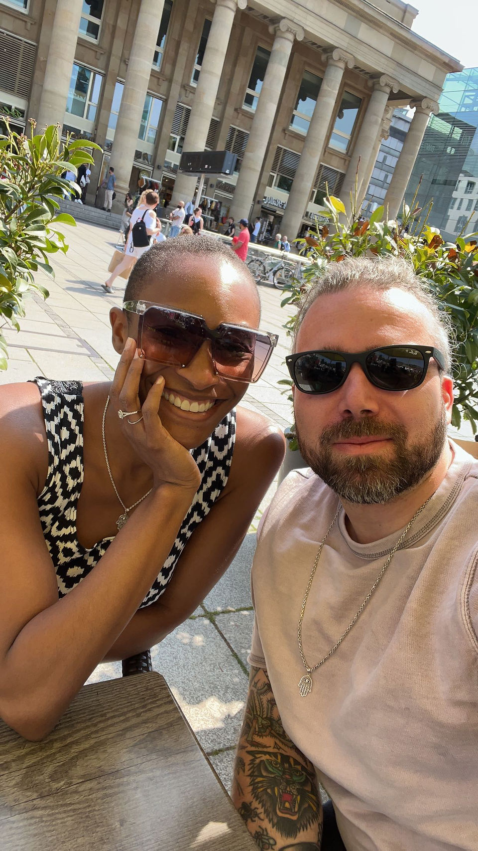 Schlossplatz Stuttgart Germany - Gabe and Krystina