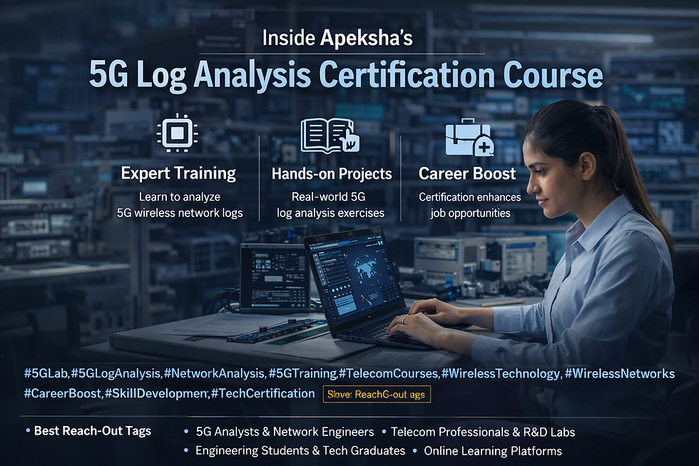 Inside Apeksha’s 5G Log Analysis Certification Course