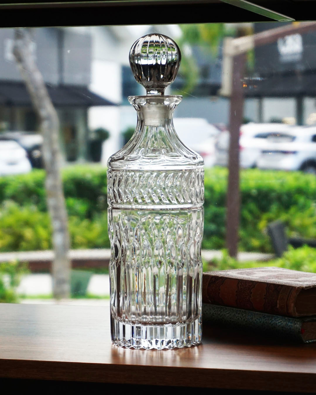 Garrafa em cristal tcheco
