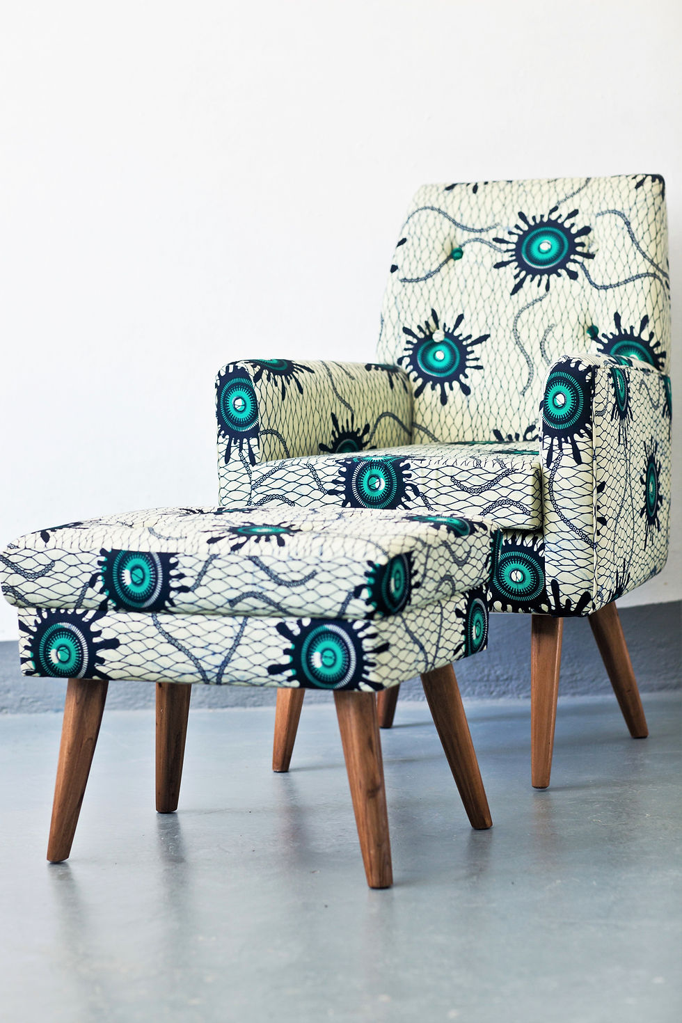 Saba Armchair & ottoman
