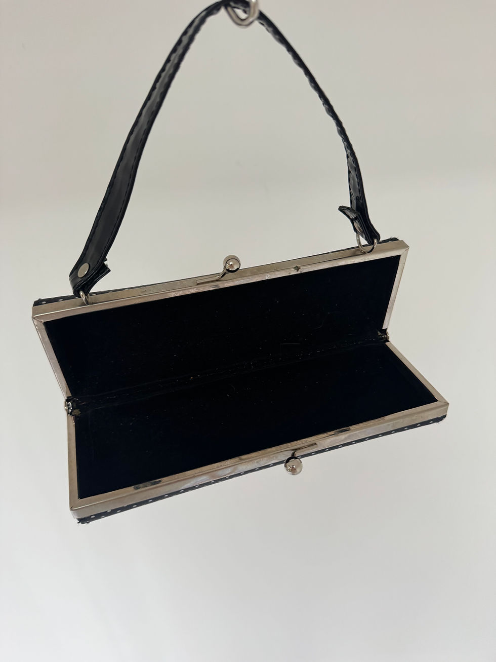 Thumbnail: Vintage 2000s Y2K Polka Dot Pochette Clutch Bag