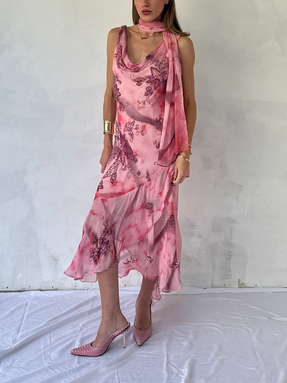 Thumbnail: Vintage Silk 'Emma Somerset' Dress