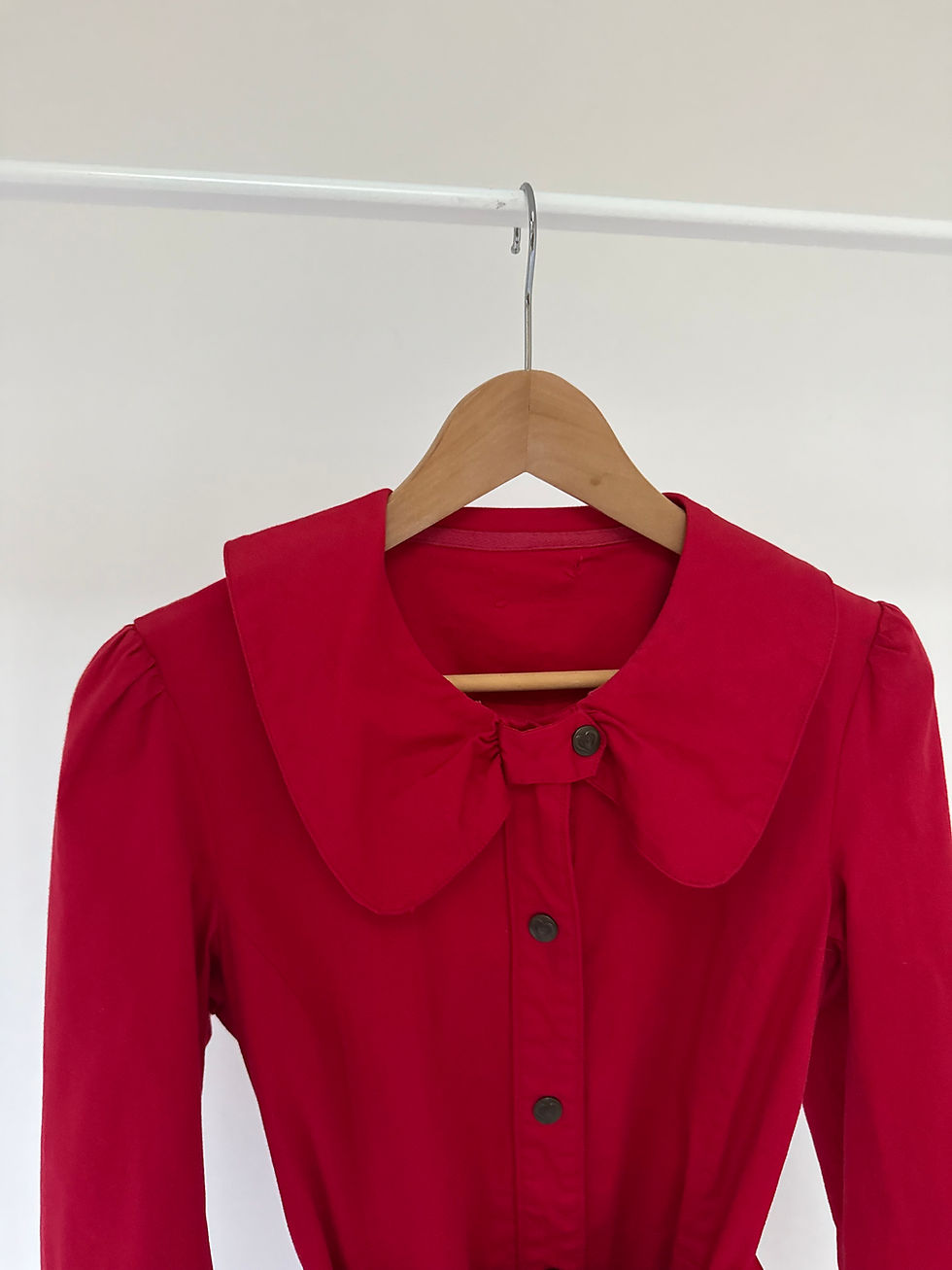 Thumbnail: Red Cotton Trench Coat