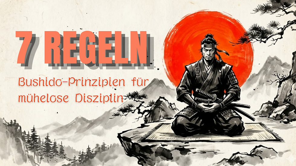 Weg des Kriegers: Die 7 Bushido-Prinzipien für mühelose Disziplin