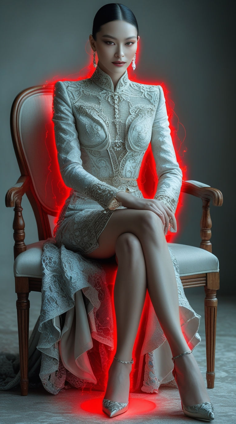 "Energetische Blockade-Visualisierung: Rote Energie-Linien zeigen unterbrochenen Fluss vom Wurzelchakra bei verschränkter Beinhaltung. Spirituelle Symbolik kombiniert mit wissenschaftlicher Darstellung.