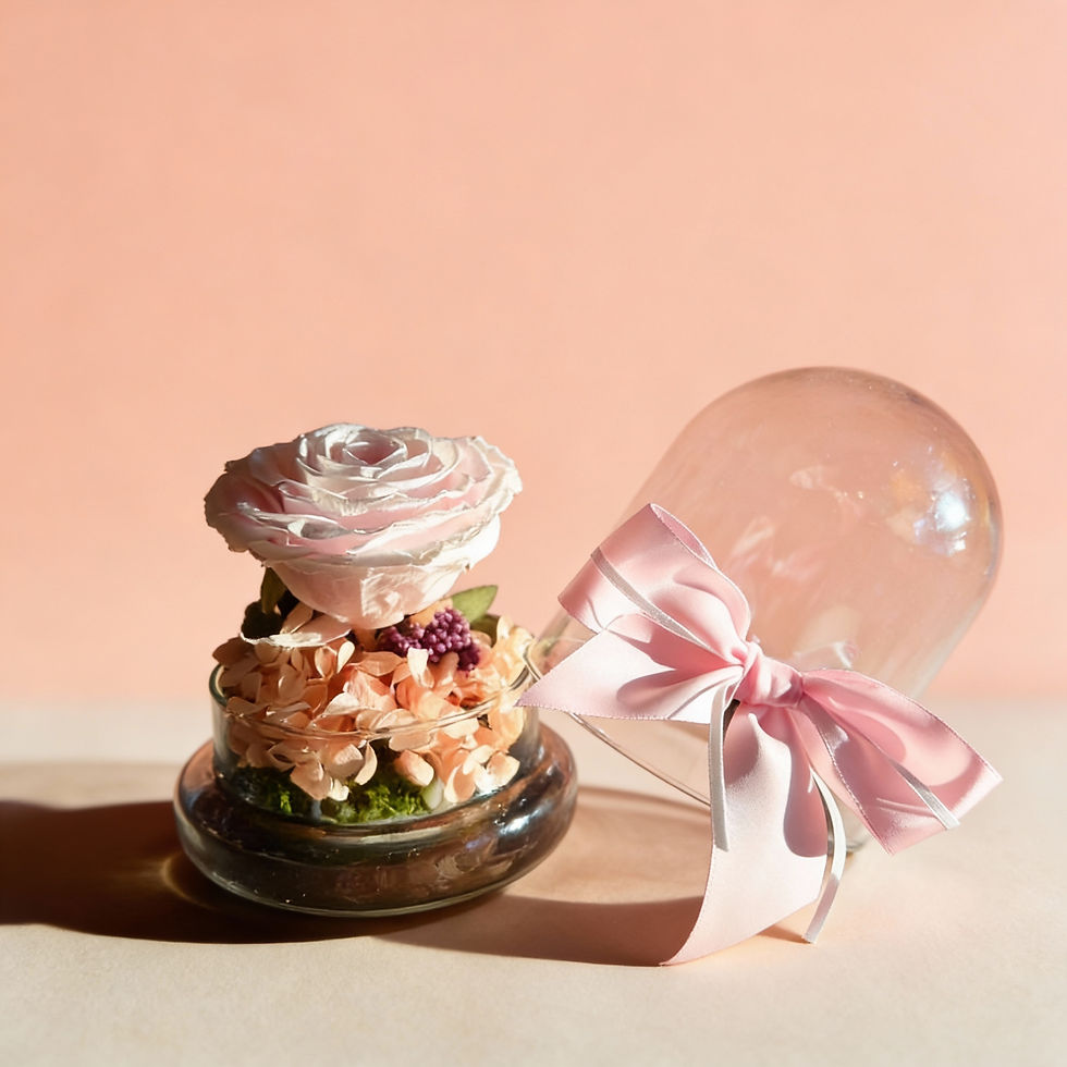 Miniatyrbild: Glaskupa Rosa Stor