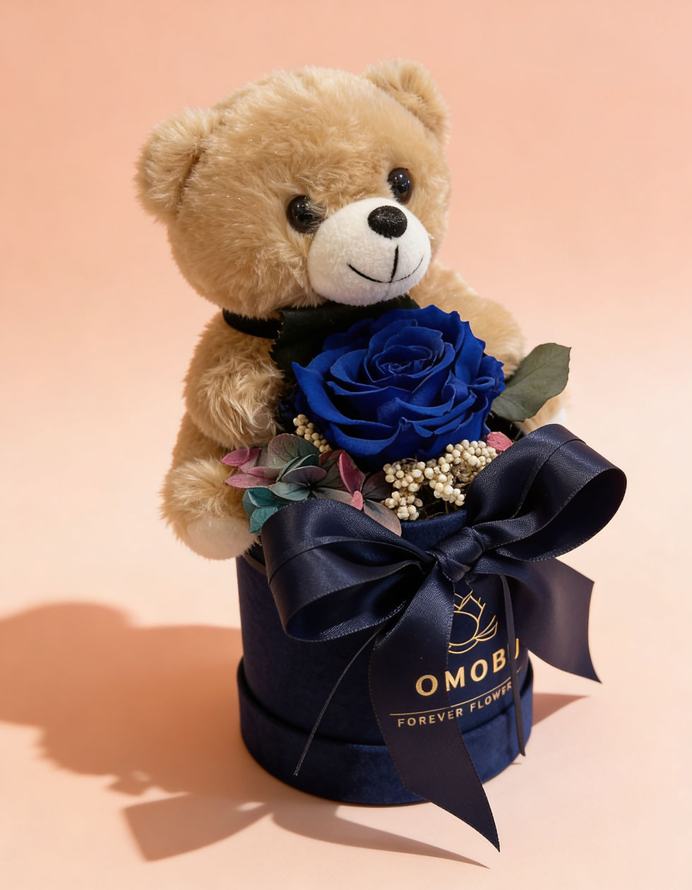 Miniatyrbild: Nallebox Mörblå