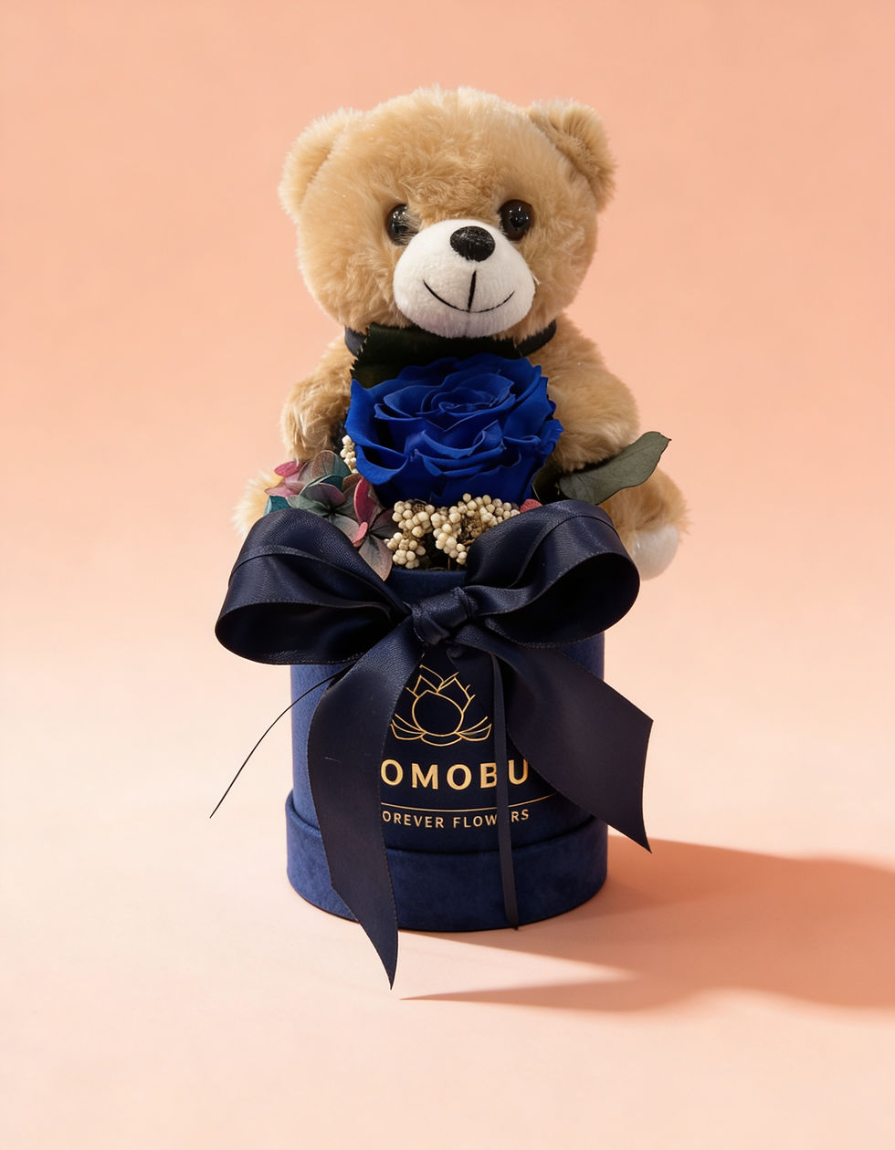 Miniatyrbild: Nallebox Mörblå