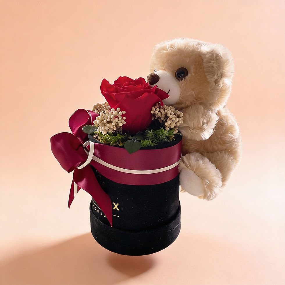 Miniatyrbild: Nallebox röd small