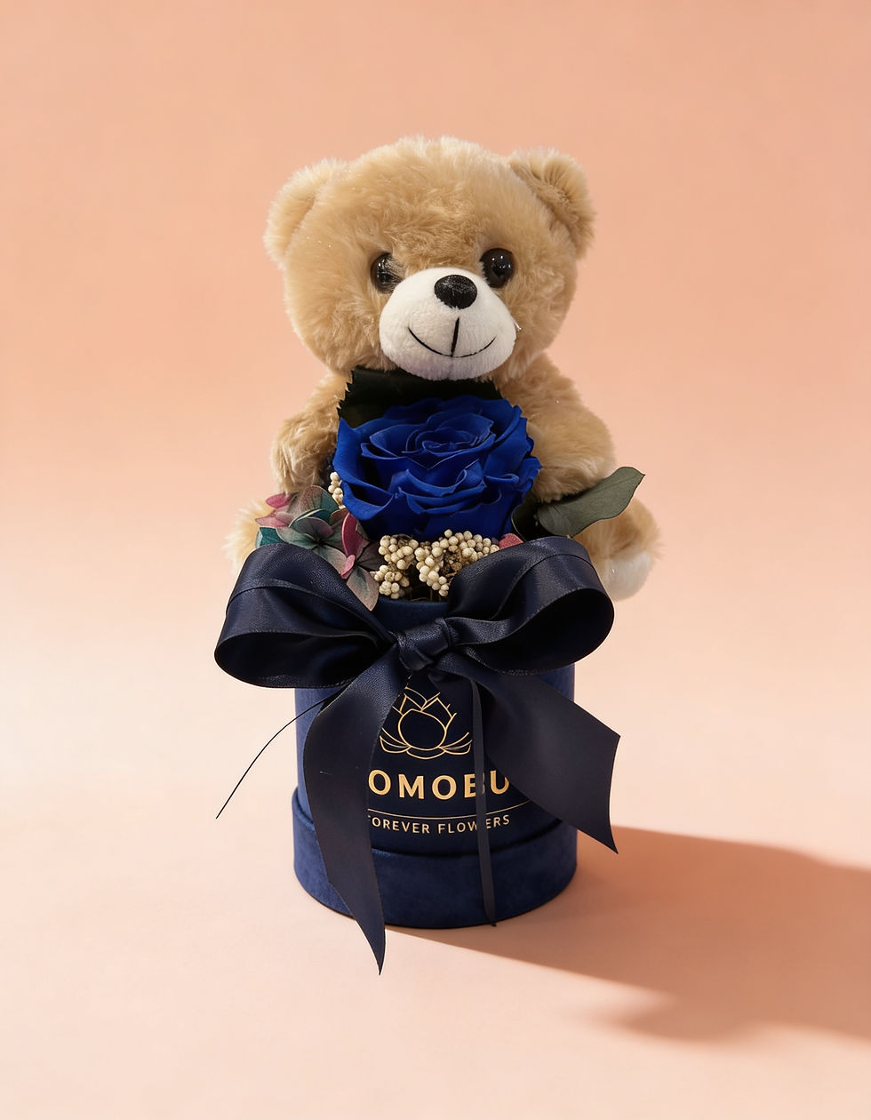 Miniatyrbild: Nallebox Mörblå