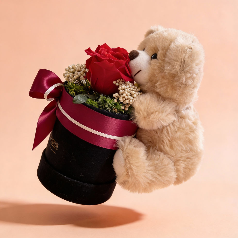 Miniatyrbild: Nallebox röd small