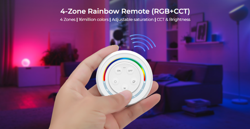 Thumbnail: S2-W+: 4 Zone RGB+CCT Remote Controller
