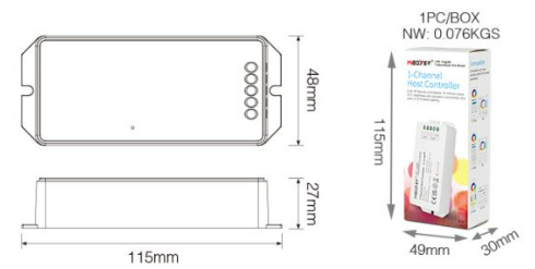 Thumbnail: SYS-T1: 1 Channel Host controller for SYS series lights