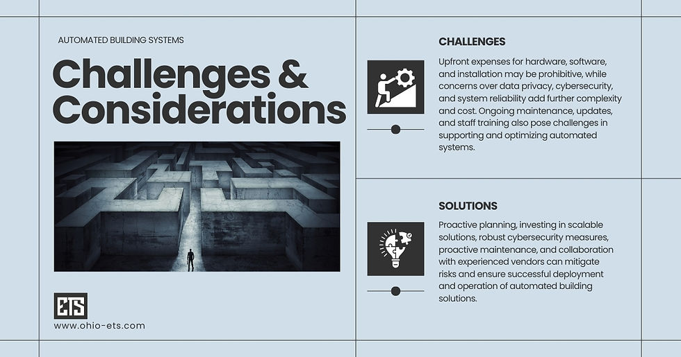 automated building systems challenges and considerations
