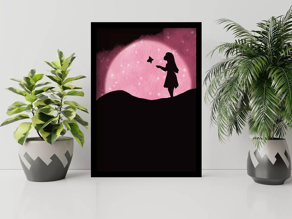 Free like a butterfly - Poster With And Without Frame